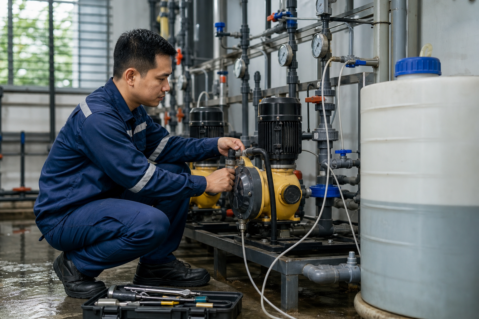 Khi nào máy bơm định lượng cần được bảo dưỡng? - Bảo dưỡng và sửa chữa máy bơm - Máy Bơm Nhập Khẩu Chính Hãng