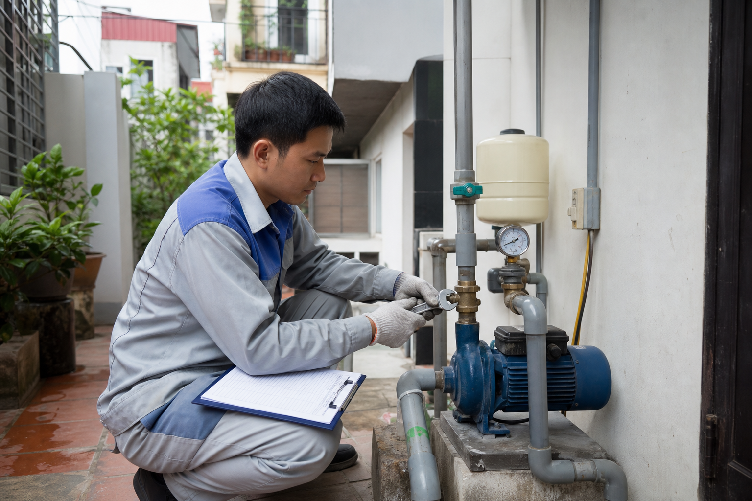 Vì sao máy bơm nước sinh hoạt ở nhà phố cần bảo dưỡng định kỳ - Bảo dưỡng và sửa chữa máy bơm - Máy Bơm Nhập Khẩu Chính Hãng