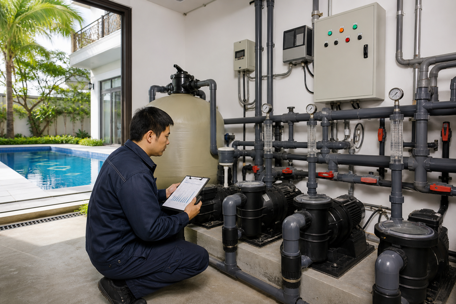 Khi nào cần báo giá máy bơm hồ bơi riêng cho biệt thự? - Báo giá máy bơm - Máy Bơm Nhập Khẩu Chính Hãng