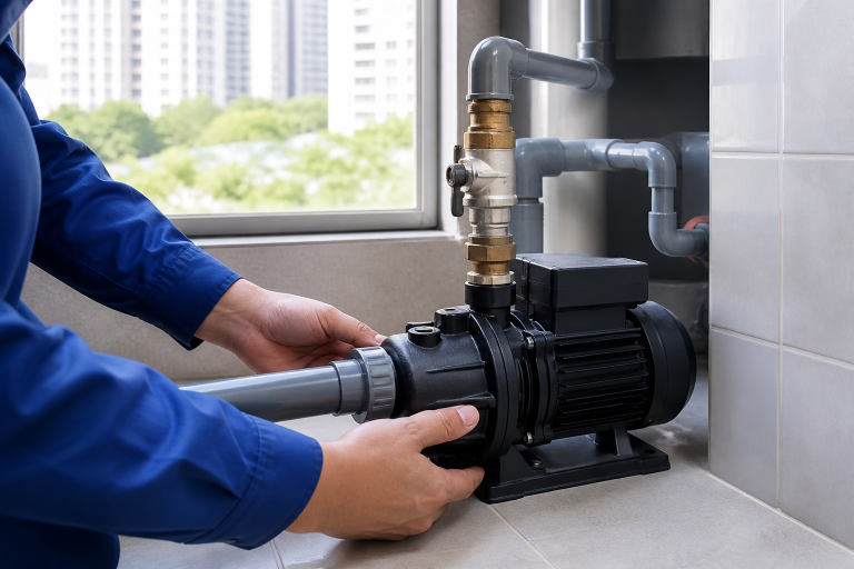 Máy bơm nước mini cho căn hộ tại Hà Nội