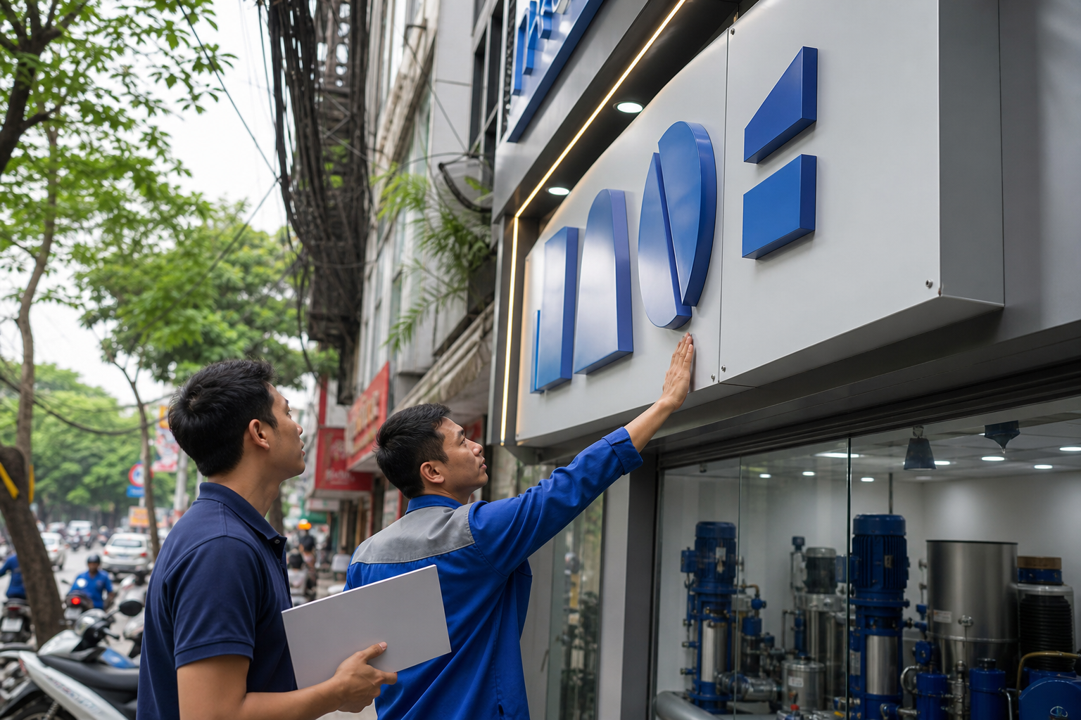 Vì sao chất liệu biển hiệu quan trọng với cửa hàng máy bơm? - Câu hỏi thường gặp máy bơm - Máy Bơm Nhập Khẩu Chính Hãng