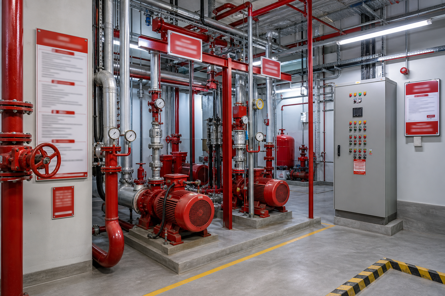 Biển phân khu thiết bị phòng bơm PCCC là gì? - Máy bơm PCCC - Máy Bơm Nhập Khẩu Chính Hãng