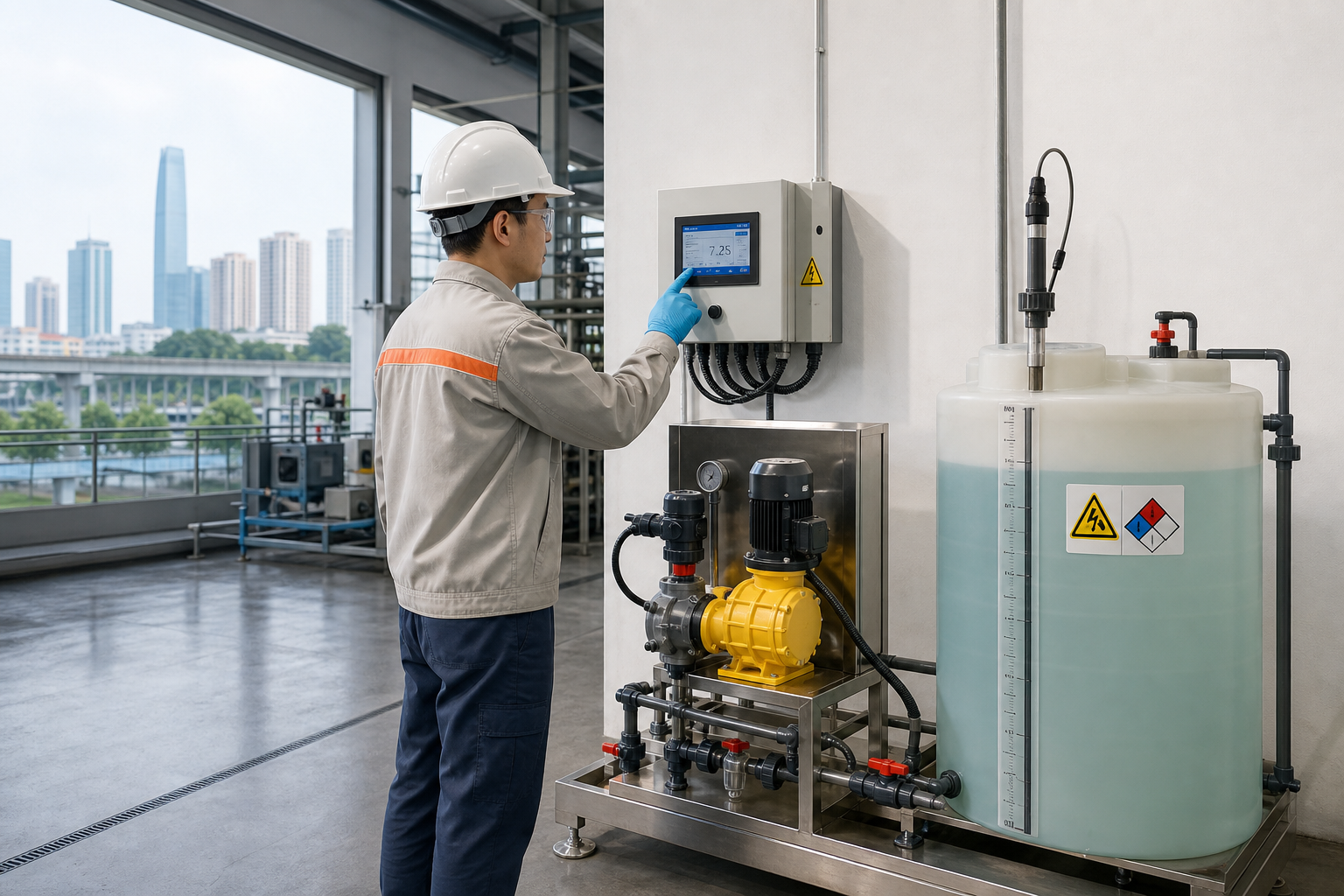 Khi nào xưởng sản xuất tại Hà Nội cần bơm định lượng điều chỉnh pH? - Bơm định lượng - Máy Bơm Nhập Khẩu Chính Hãng