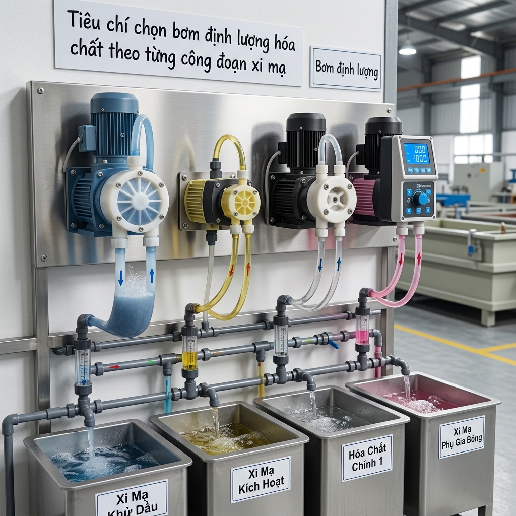 Tiêu chí chọn bơm định lượng hóa chất theo từng công đoạn xi mạ - Bơm định lượng - Máy Bơm Nhập Khẩu Chính Hãng