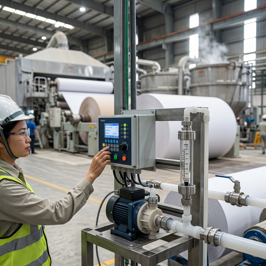 Vai trò thiết yếu của bơm định lượng trong dây chuyền sản xuất giấy - Bơm định lượng - Máy Bơm Nhập Khẩu Chính Hãng