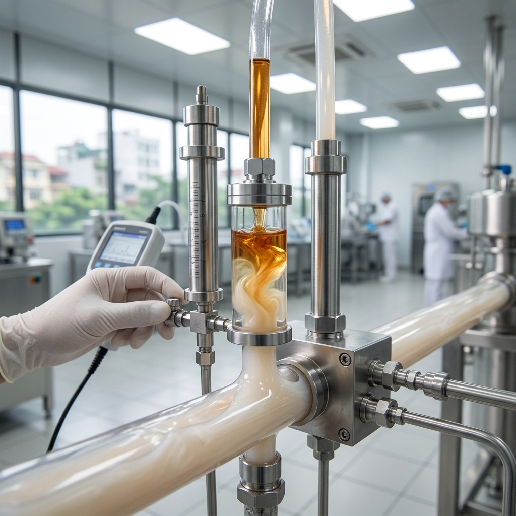 1. Vai trò của bơm định lượng trong dây chuyền sản xuất hóa mỹ phẩm - Bơm định lượng - Máy Bơm Nhập Khẩu Chính Hãng
