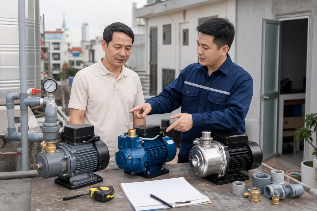 Các tiêu chí cần tính trước khi mua máy bơm - Tư vấn chọn máy bơm - Máy Bơm Nhập Khẩu Chính Hãng