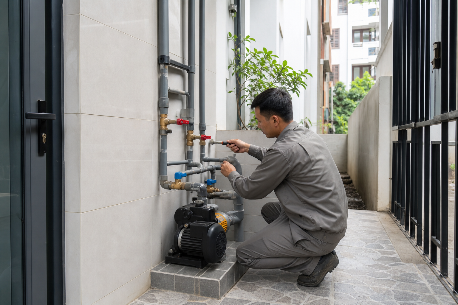 Cách chọn máy bơm tăng áp cho nhà phố tại Hà Nội