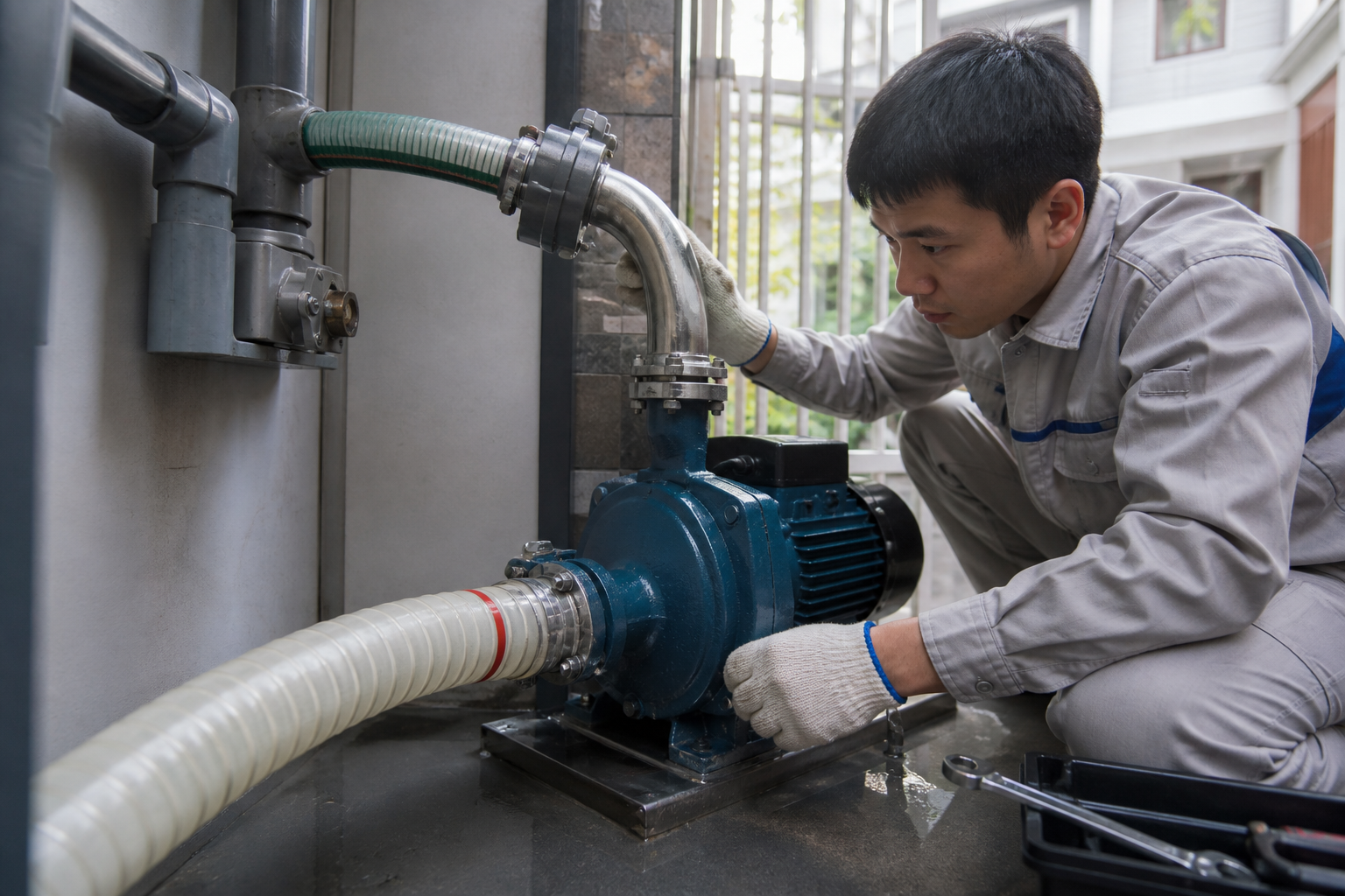 Vì sao ống hút và ống đẩy ảnh hưởng trực tiếp đến hiệu suất bơm - Hướng dẫn sử dụng máy bơm - Máy Bơm Nhập Khẩu Chính Hãng