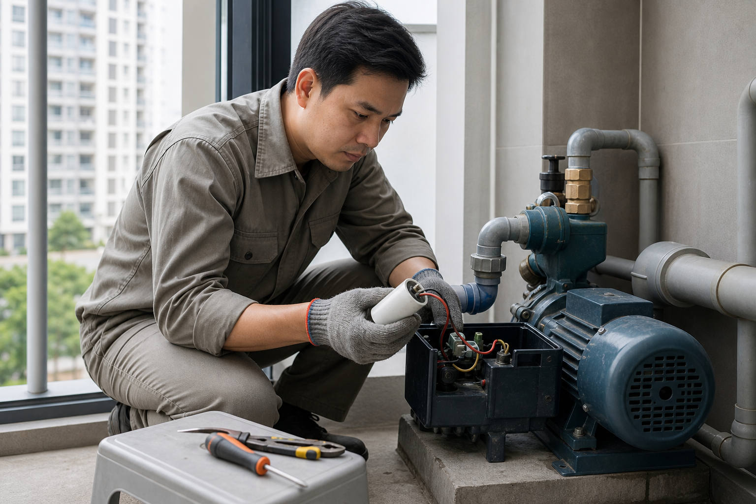 Tụ điện máy bơm là gì và vì sao ảnh hưởng đến hoạt động của bơm - Hướng dẫn sử dụng máy bơm - Máy Bơm Nhập Khẩu Chính Hãng
