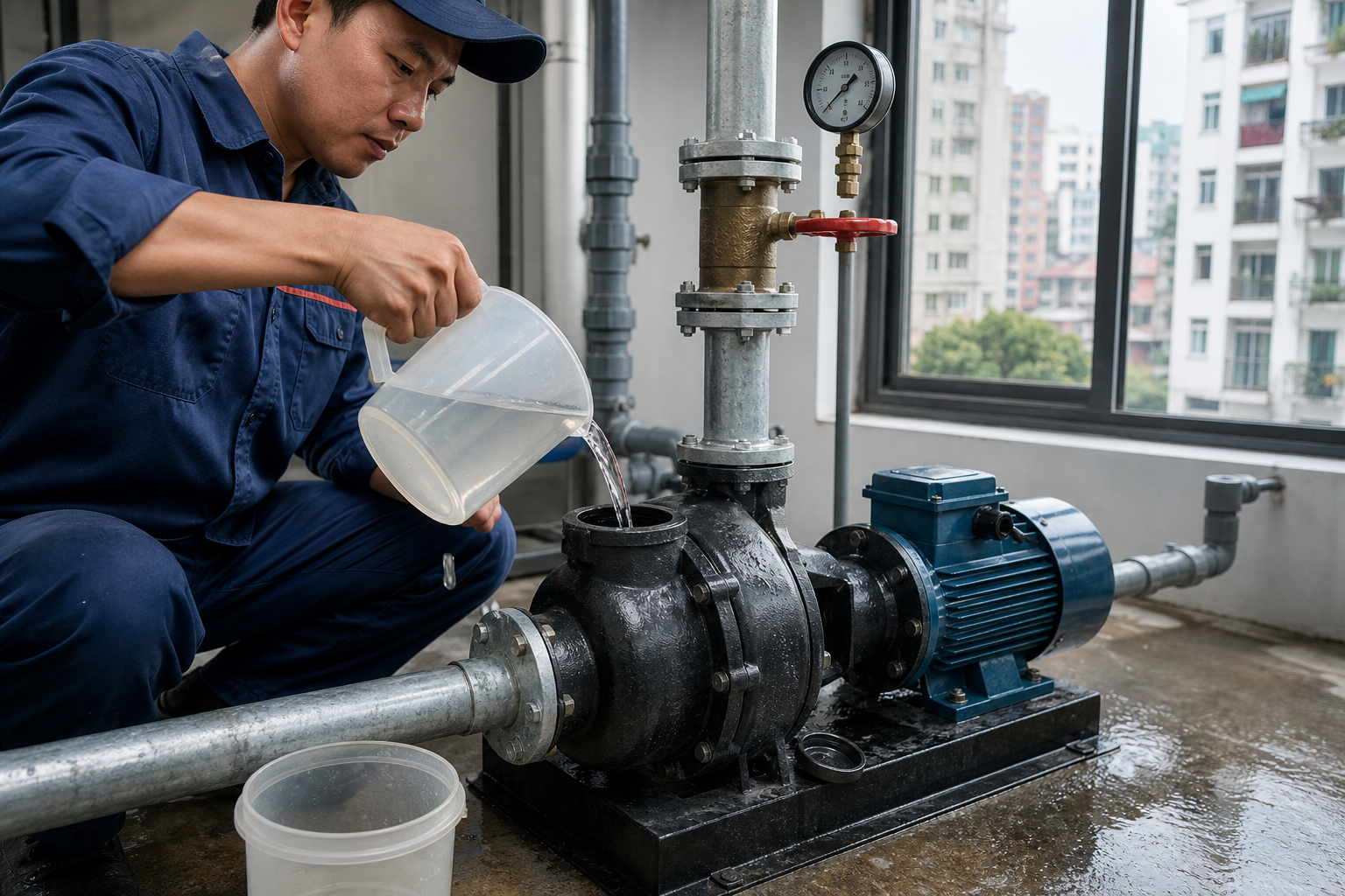 Vì sao máy bơm ly tâm cần mồi nước trước khi chạy - Hướng dẫn sử dụng máy bơm - Máy Bơm Nhập Khẩu Chính Hãng