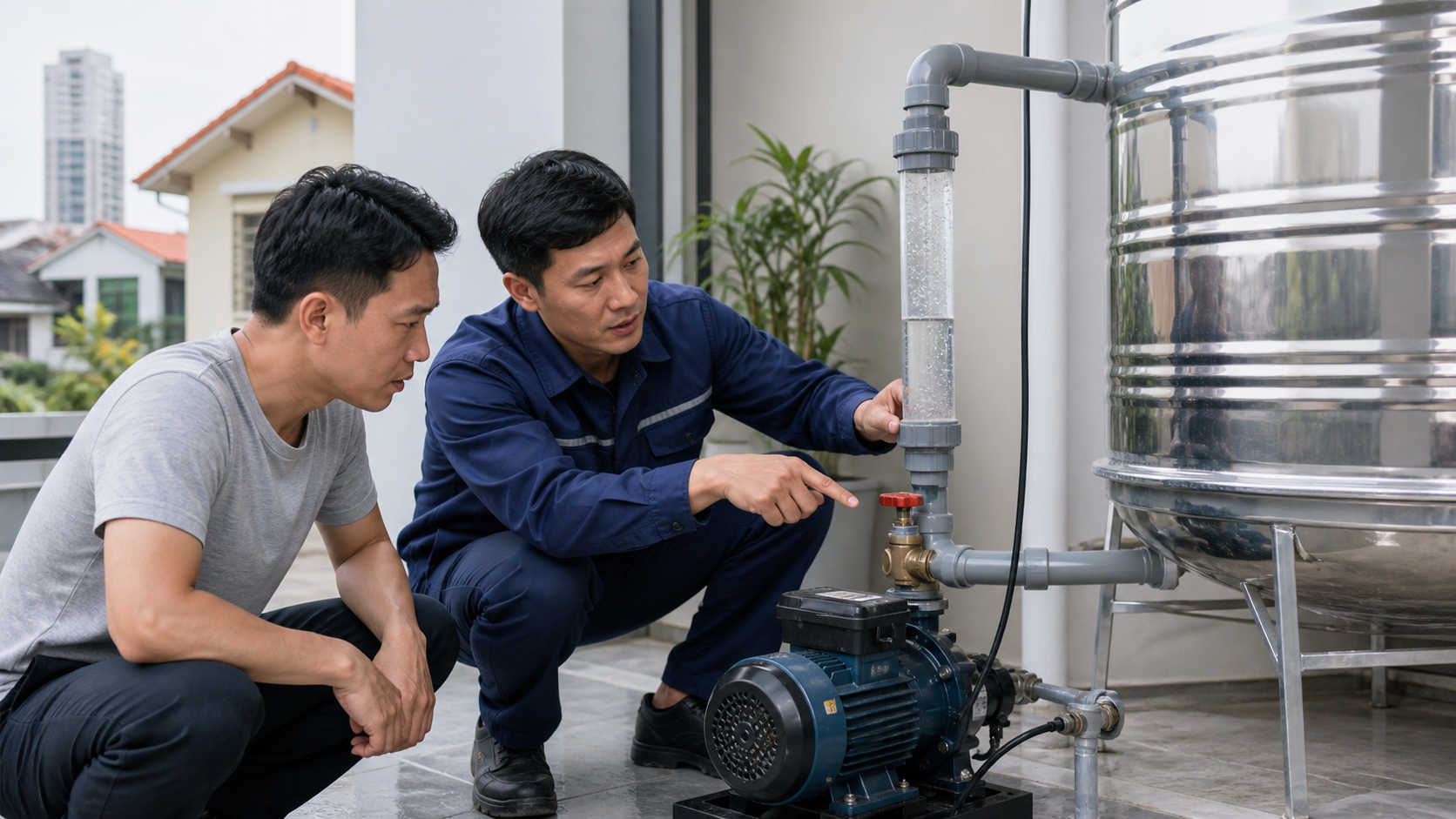 Vì sao máy bơm chạy nhưng nước không lên? - Hướng dẫn sử dụng máy bơm - Máy Bơm Nhập Khẩu Chính Hãng