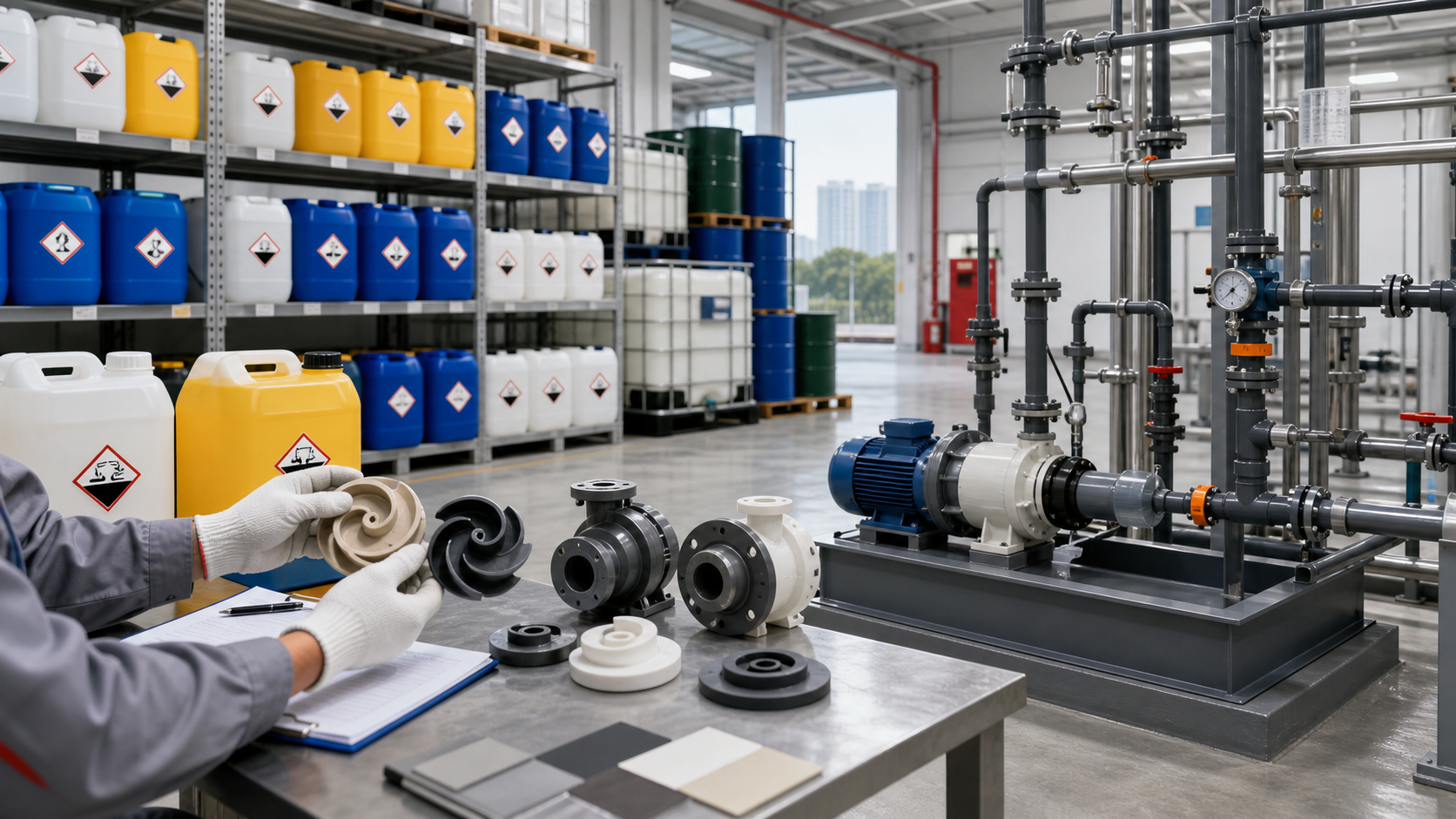 Cách xác định đúng loại bơm cho kho hóa phẩm - Bơm hóa chất - Máy Bơm Nhập Khẩu Chính Hãng