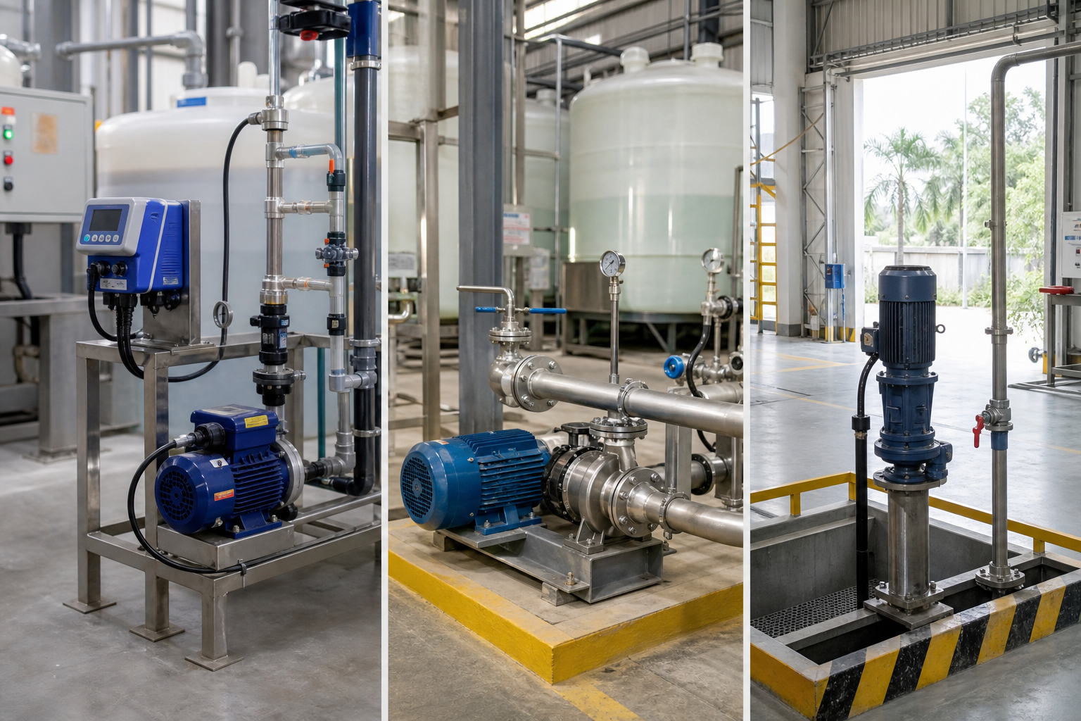 Các dòng bơm phù hợp cho từng vị trí sử dụng - Bơm hóa chất - Máy Bơm Nhập Khẩu Chính Hãng