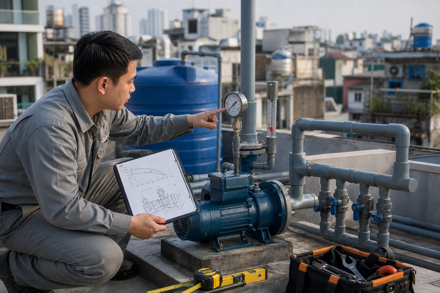 Cách xác định lưu lượng và cột áp trước khi chọn máy - Tin tức ngành nước và máy bơm - Máy Bơm Nhập Khẩu Chính Hãng