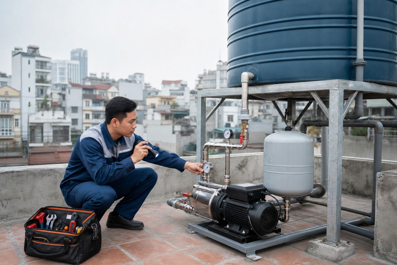 Khi nào nhà trọ cần thay hoặc lắp mới máy bơm cấp nước bể mái? - Tin tức ngành nước và máy bơm - Máy Bơm Nhập Khẩu Chính Hãng