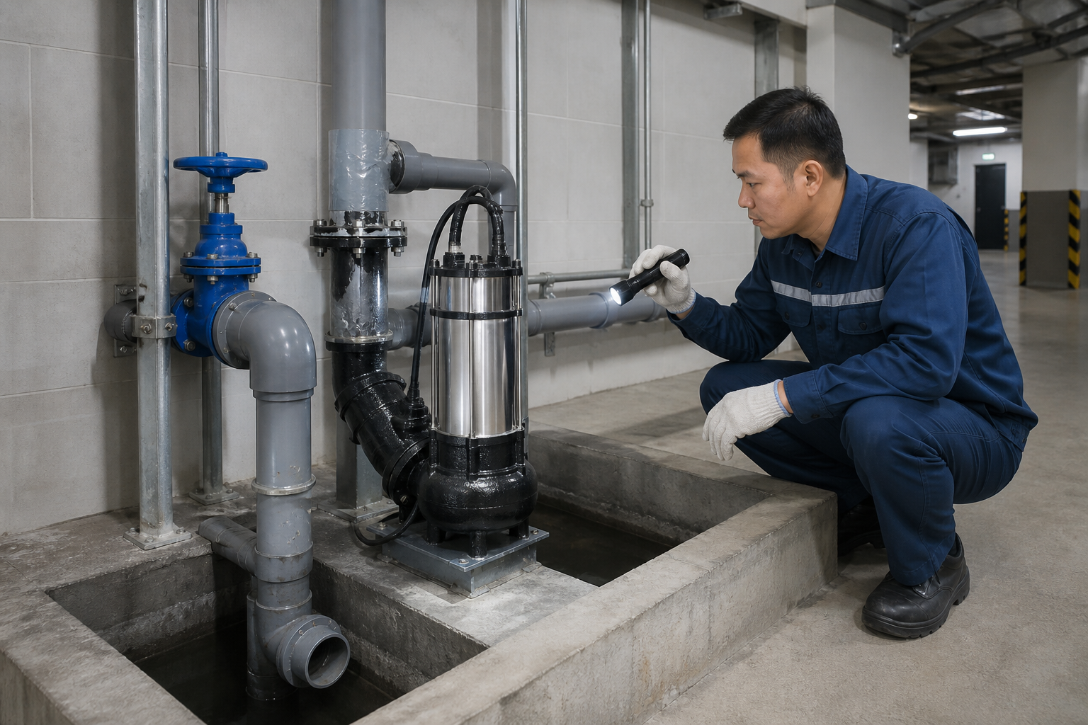 Máy bơm nước thải cho chung cư mini tại Hà Nội
