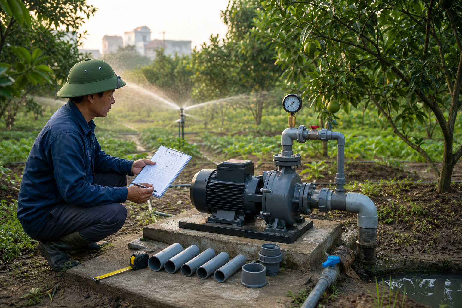 Các yếu tố cần tính trước khi chọn máy bơm - Máy bơm tưới tiêu - Máy Bơm Nhập Khẩu Chính Hãng