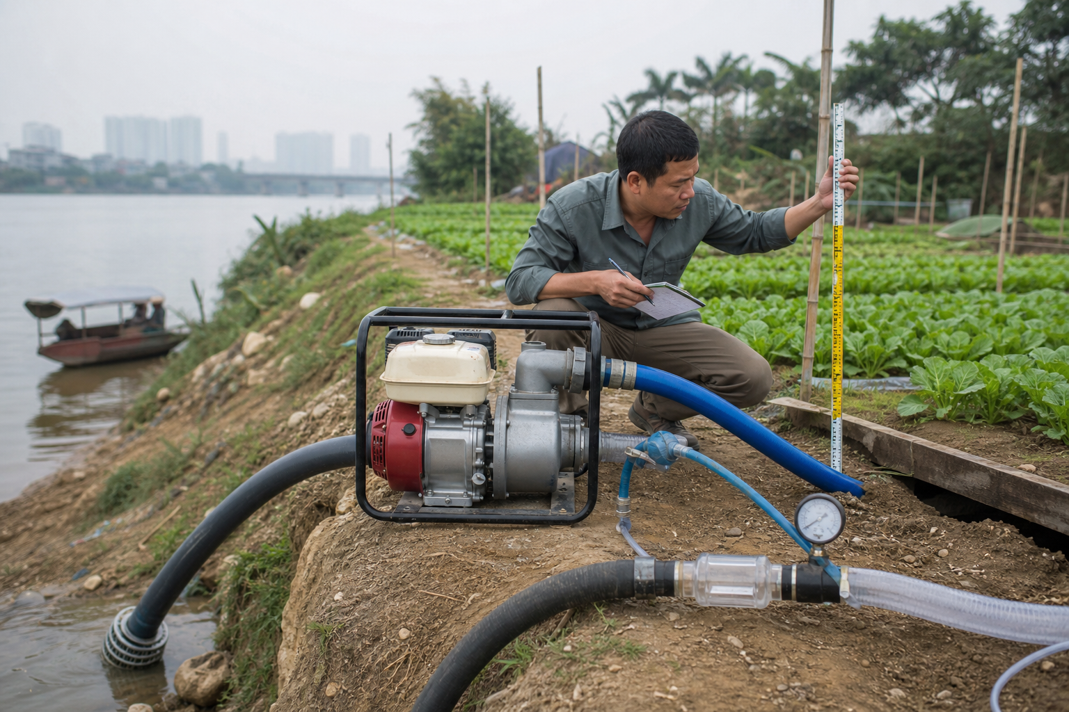 Cách xác định lưu lượng, cột áp và nguồn nước trước khi mua - Máy bơm tưới tiêu - Máy Bơm Nhập Khẩu Chính Hãng