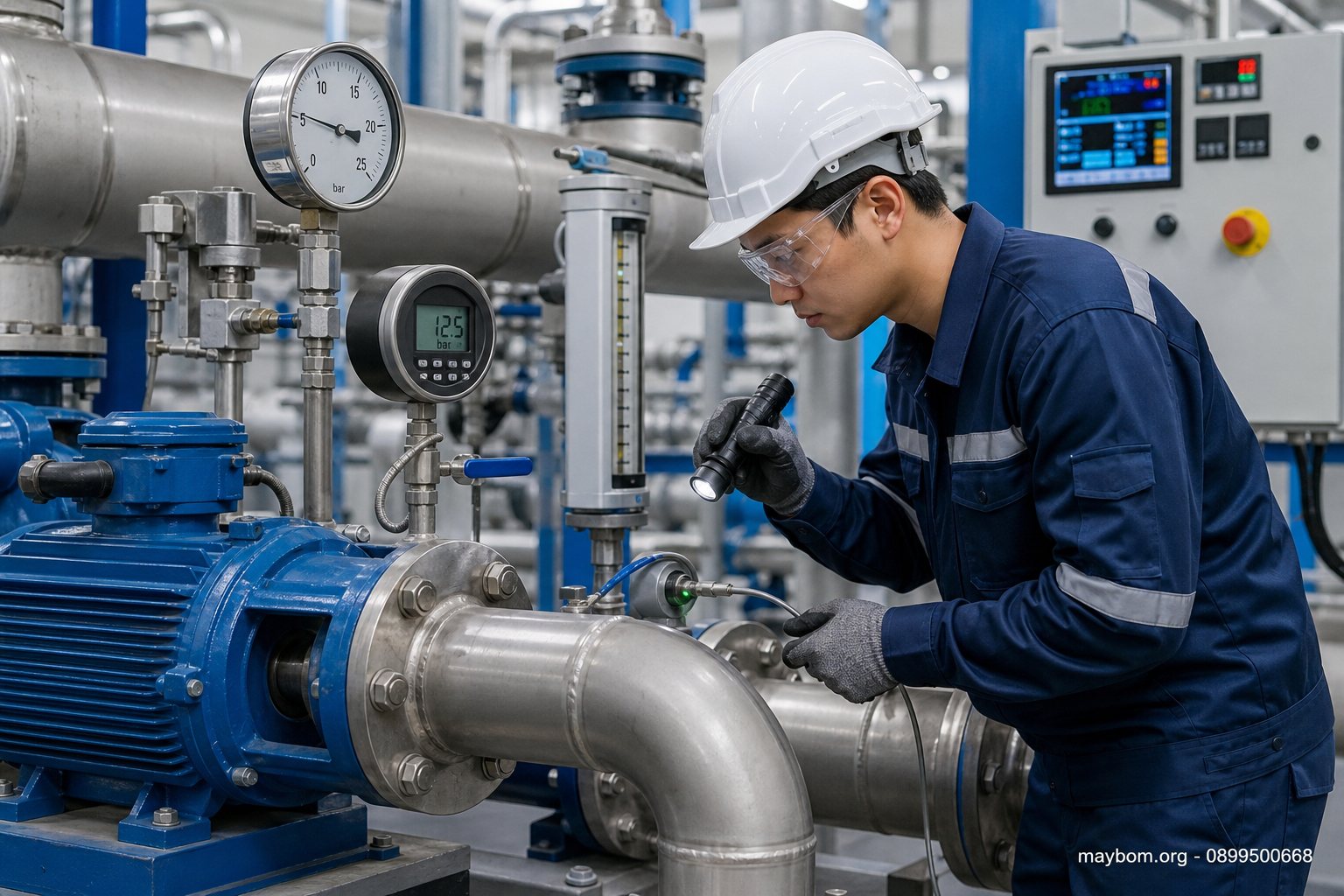 Kiểm soát áp suất, lưu lượng và tình trạng rò rỉ