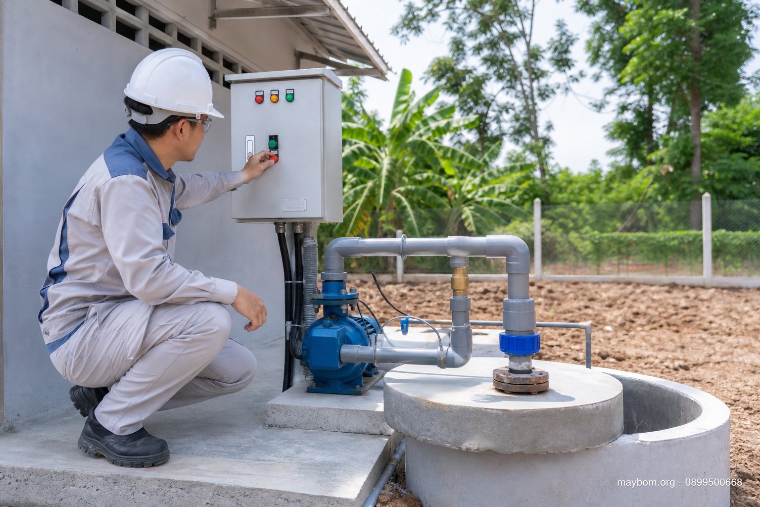 Khởi động máy lần đầu sau khi lắp đặt