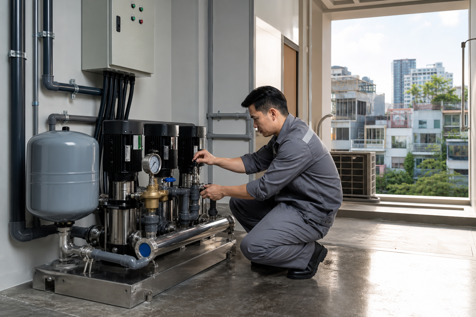 Vì sao khách sạn, nhà nghỉ cần phương án bơm riêng - Lắp đặt máy bơm - Máy Bơm Nhập Khẩu Chính Hãng