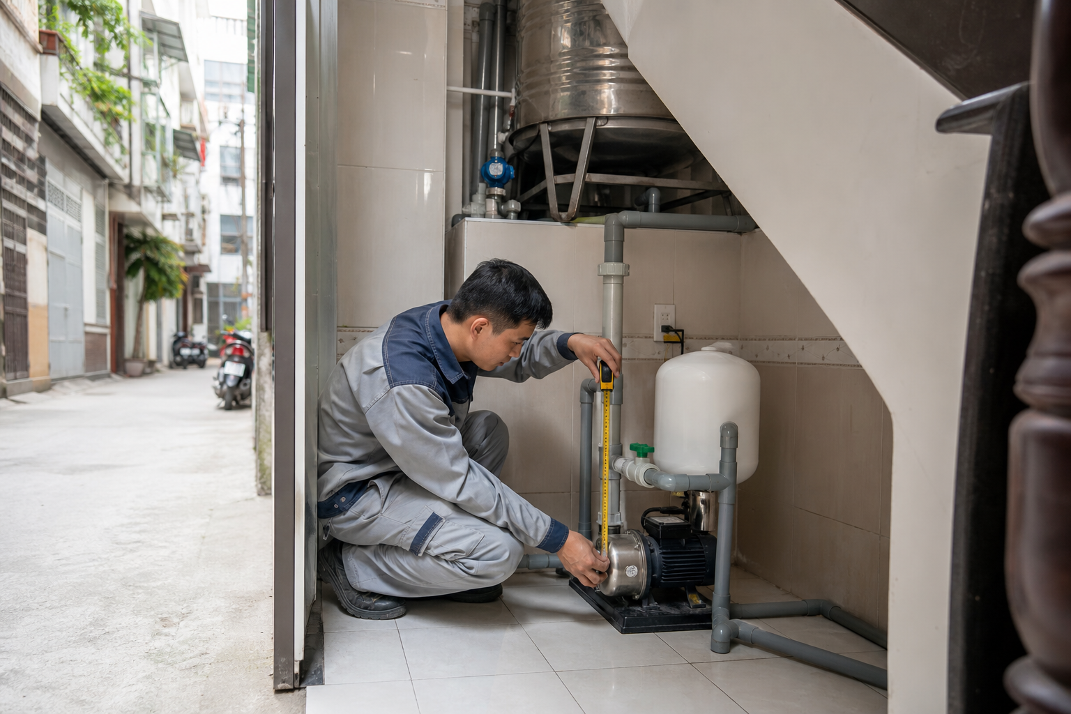 1. Đặc thù nhà phố Hà Nội ảnh hưởng thế nào đến việc lắp máy bơm? - Lắp đặt máy bơm - Máy Bơm Nhập Khẩu Chính Hãng