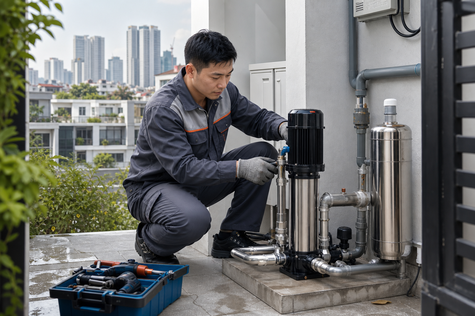 Lắp đặt máy bơm giếng khoan cho nhà ở Hà Nội: 5 bước