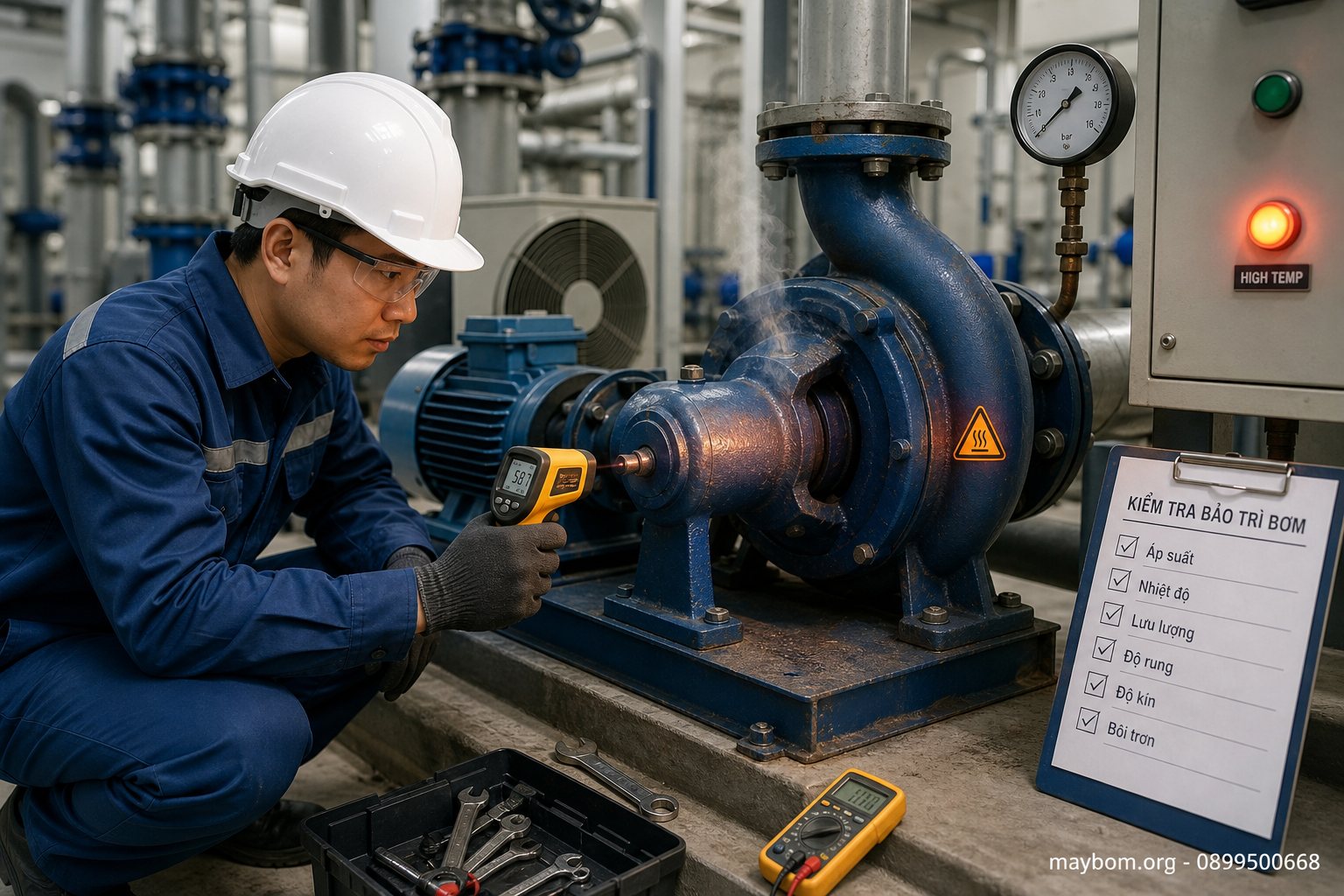 Máy bơm bị nóng: Khi nào cần dừng máy và cách khắc phục