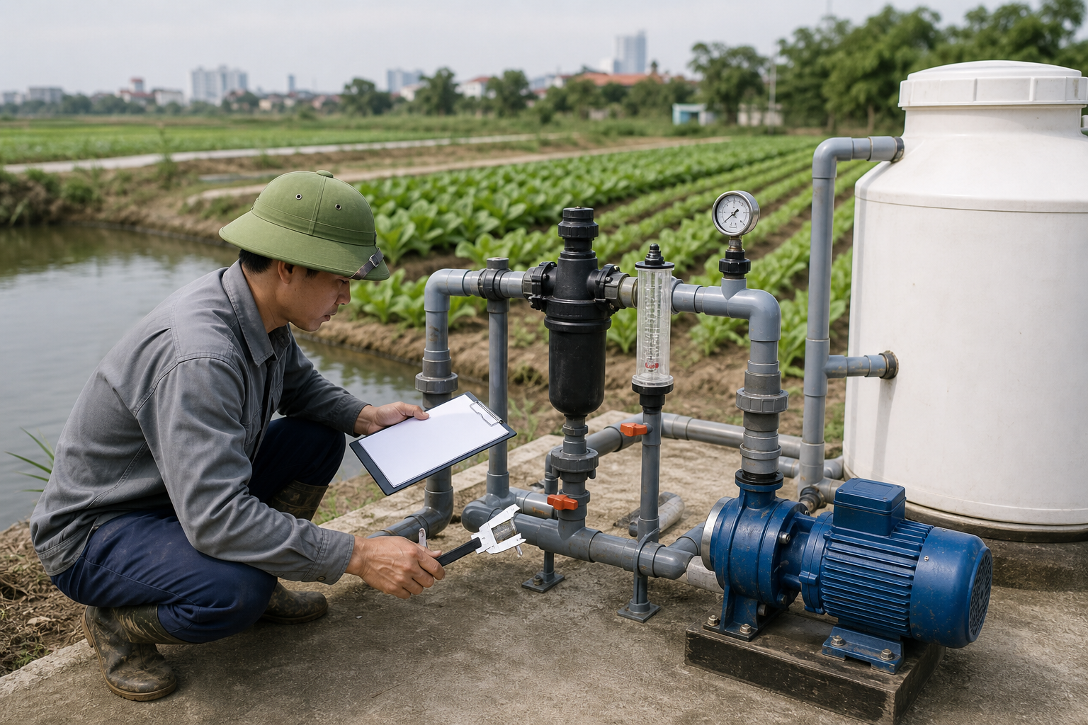 Những thông số cần kiểm tra trước khi chọn bơm châm phân - Máy bơm nông nghiệp - Máy Bơm Nhập Khẩu Chính Hãng