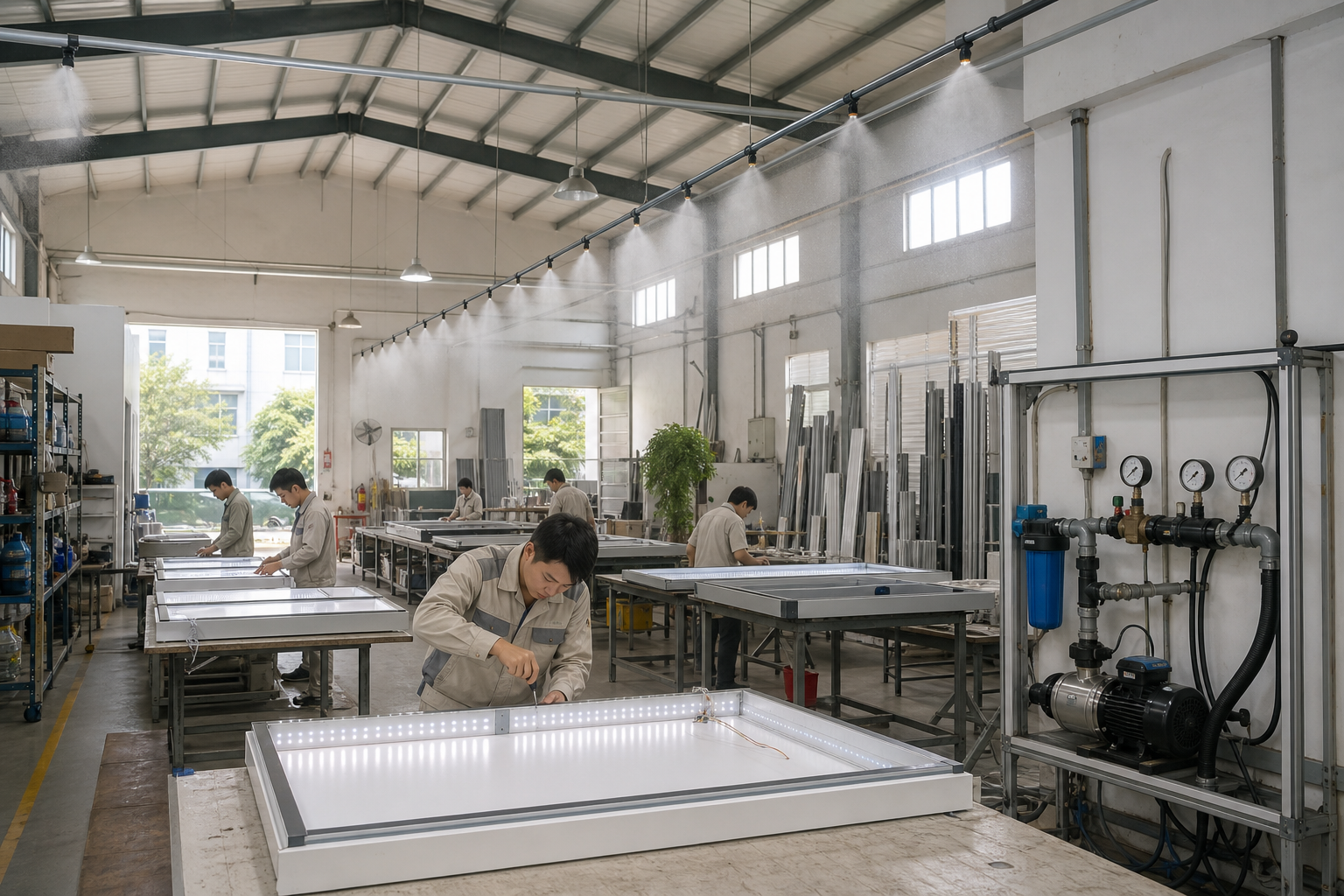 Vì sao xưởng quảng cáo tại Hà Nội cần tính kỹ máy bơm phun sương? - Máy bơm công nghiệp - Máy Bơm Nhập Khẩu Chính Hãng