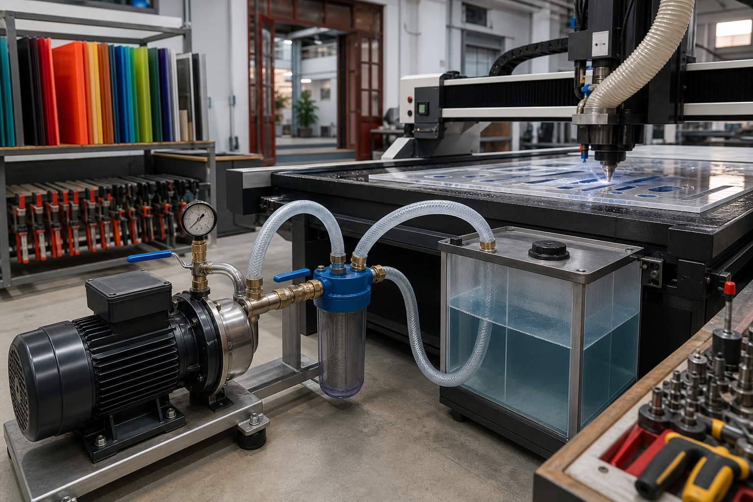 Tiêu chí chọn máy bơm cho xưởng CNC biển hiệu tại Hà Nội - Máy bơm công nghiệp - Máy Bơm Nhập Khẩu Chính Hãng
