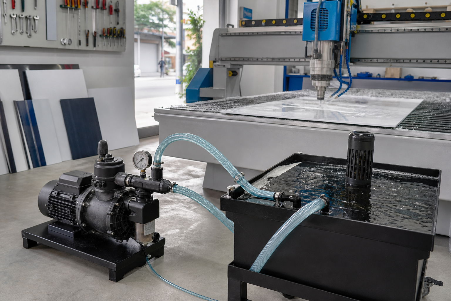 Vì sao máy CNC quảng cáo cần hệ thống bơm ổn định? - Máy bơm công nghiệp - Máy Bơm Nhập Khẩu Chính Hãng