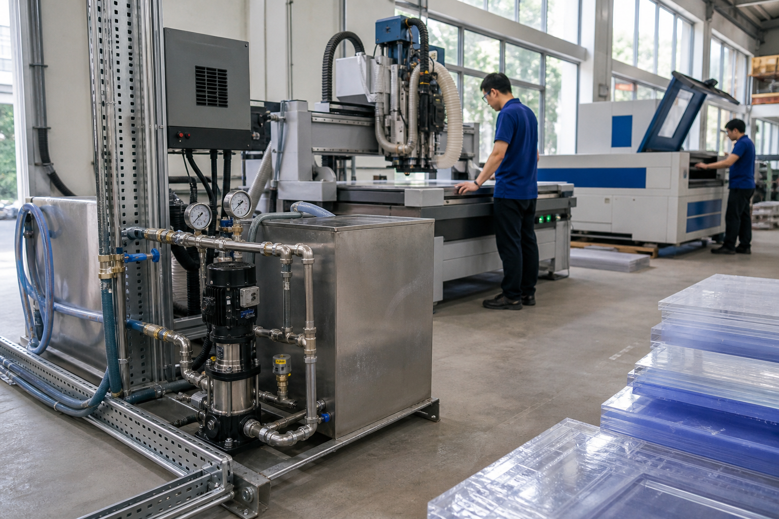Làm mát cho máy CNC, máy cắt và thiết bị phụ trợ - Máy bơm công nghiệp - Máy Bơm Nhập Khẩu Chính Hãng