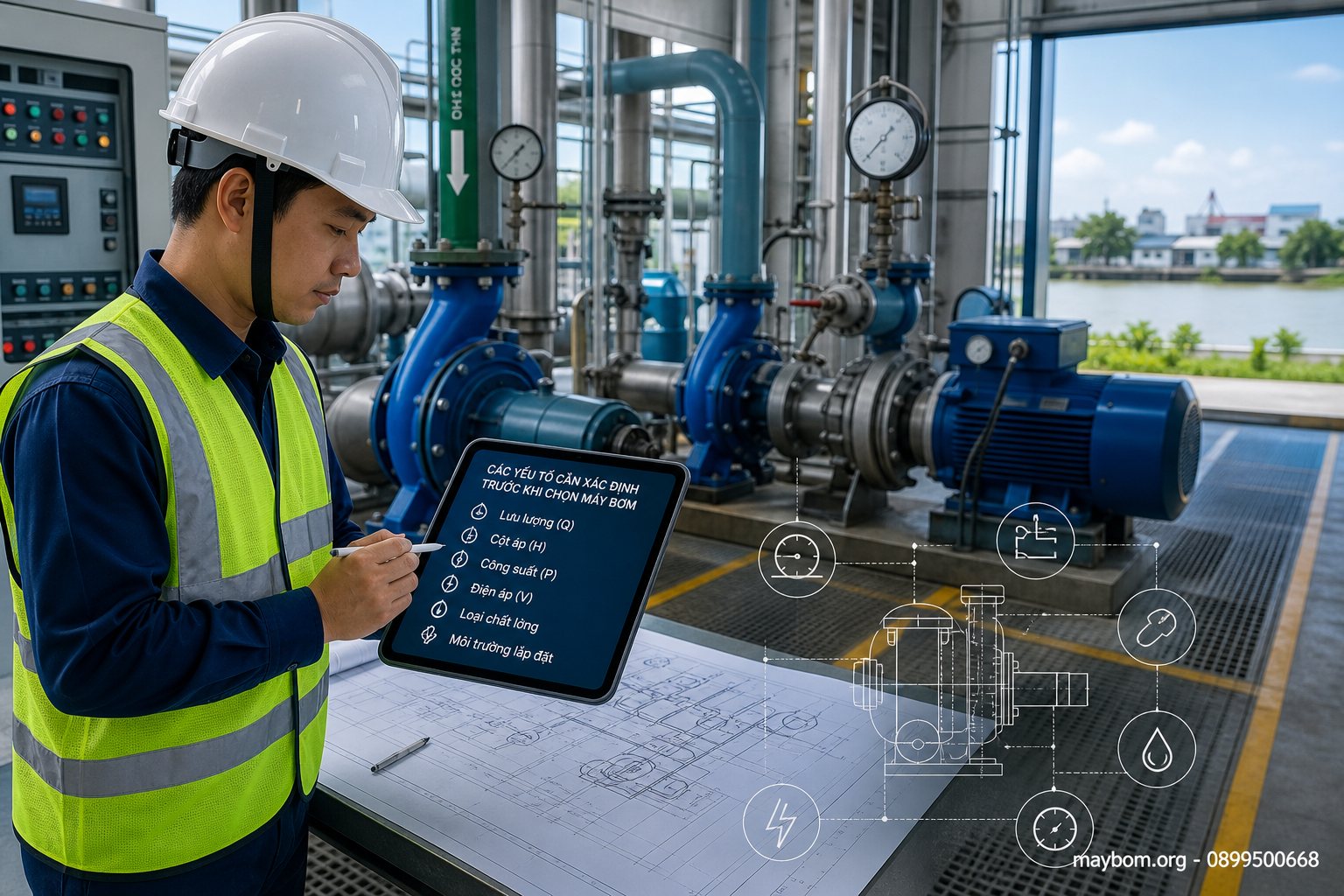 Các yếu tố cần xác định trước khi chọn máy bơm