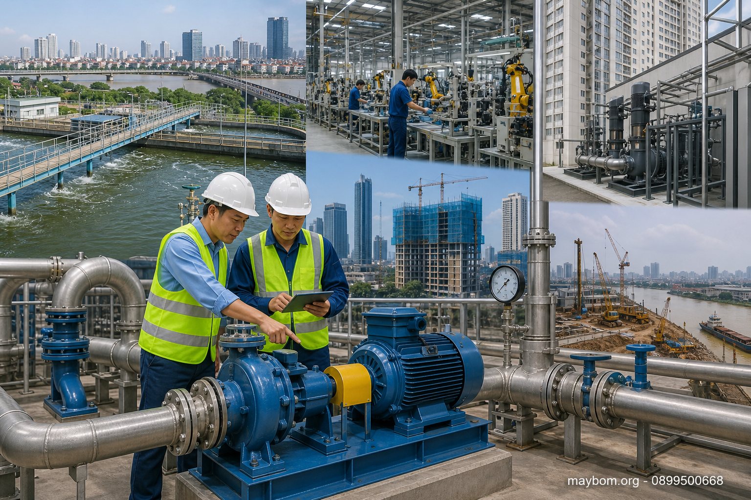 Các ngành thường sử dụng máy bơm công nghiệp tại Hà Nội