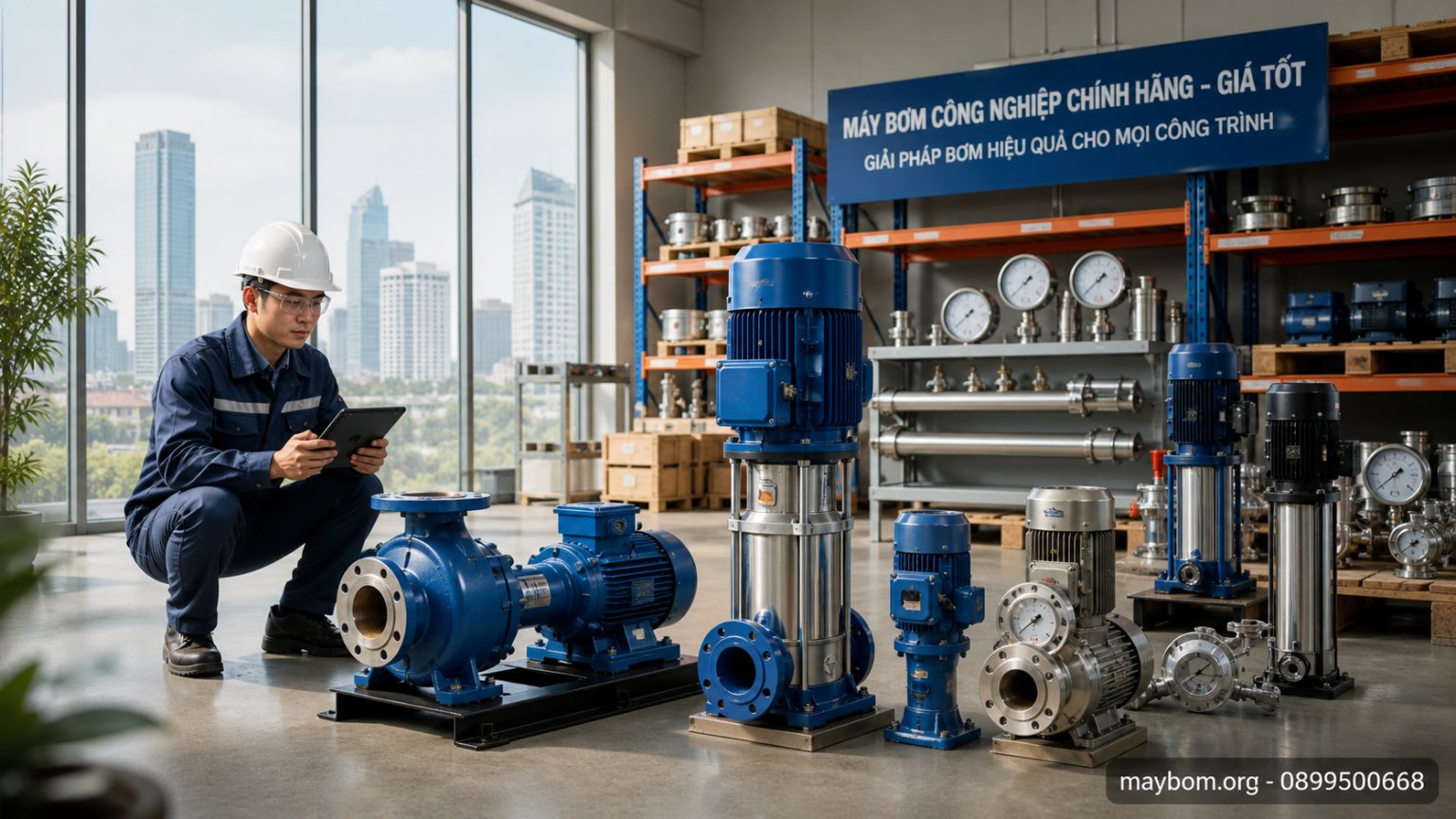 Máy Bơm Công Nghiệp Tại Hà Nội Chính Hãng, Giá Tốt