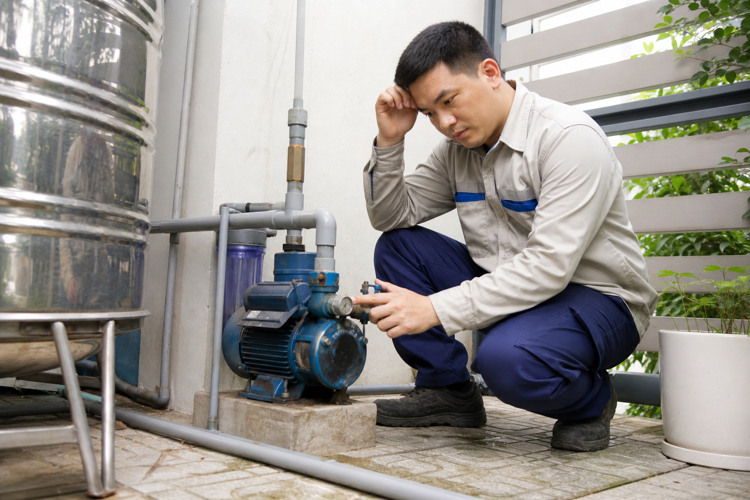 1. Hiểu đúng biểu hiện “máy chạy nhưng không lên nước” - Máy bơm nước gia đình - Máy Bơm Nhập Khẩu Chính Hãng