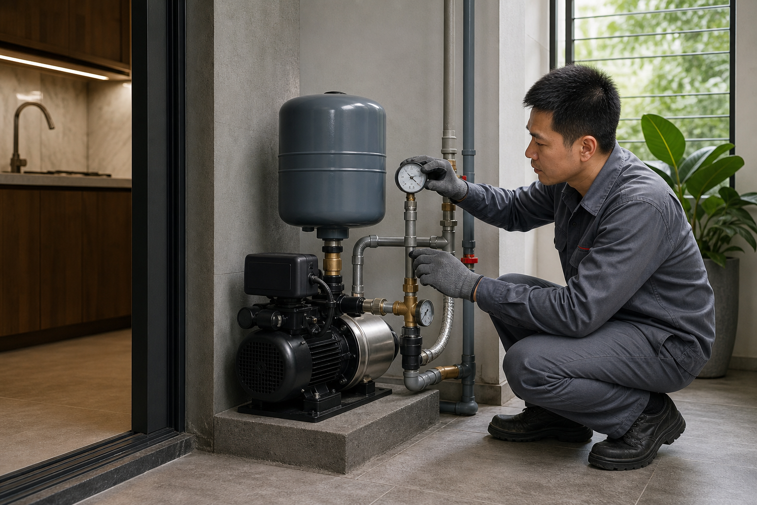 Máy bơm nước gia đình đóng ngắt liên tục: cách xử lý