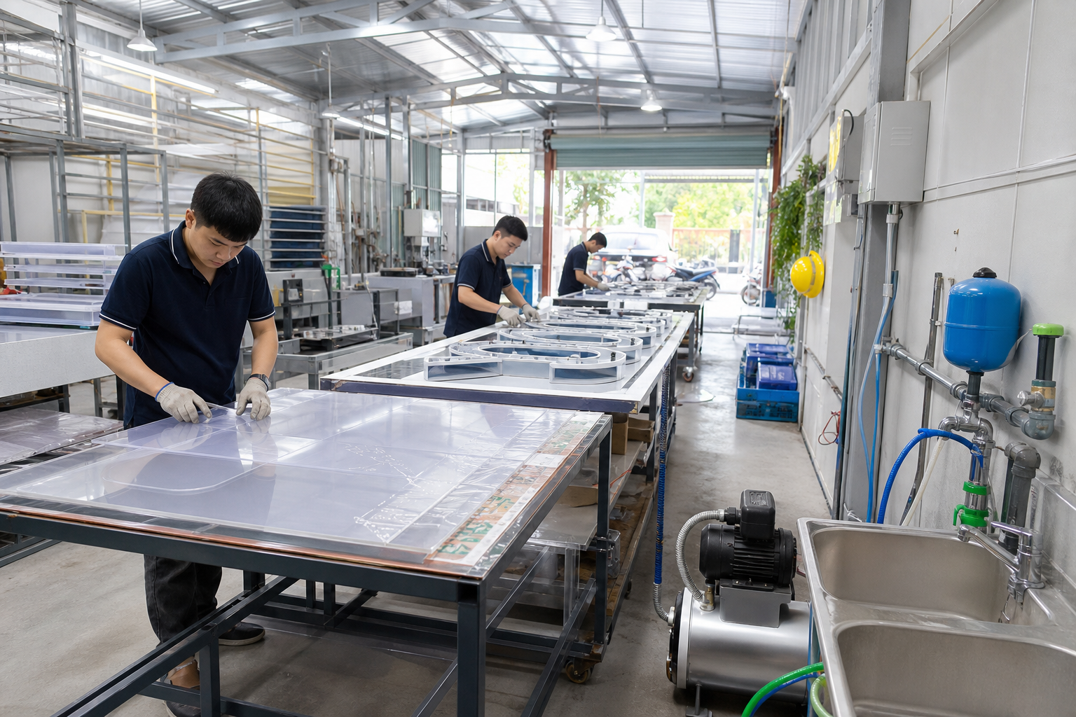 So sánh máy bơm cấp nước cho xưởng làm biển hiệu Hà Nội