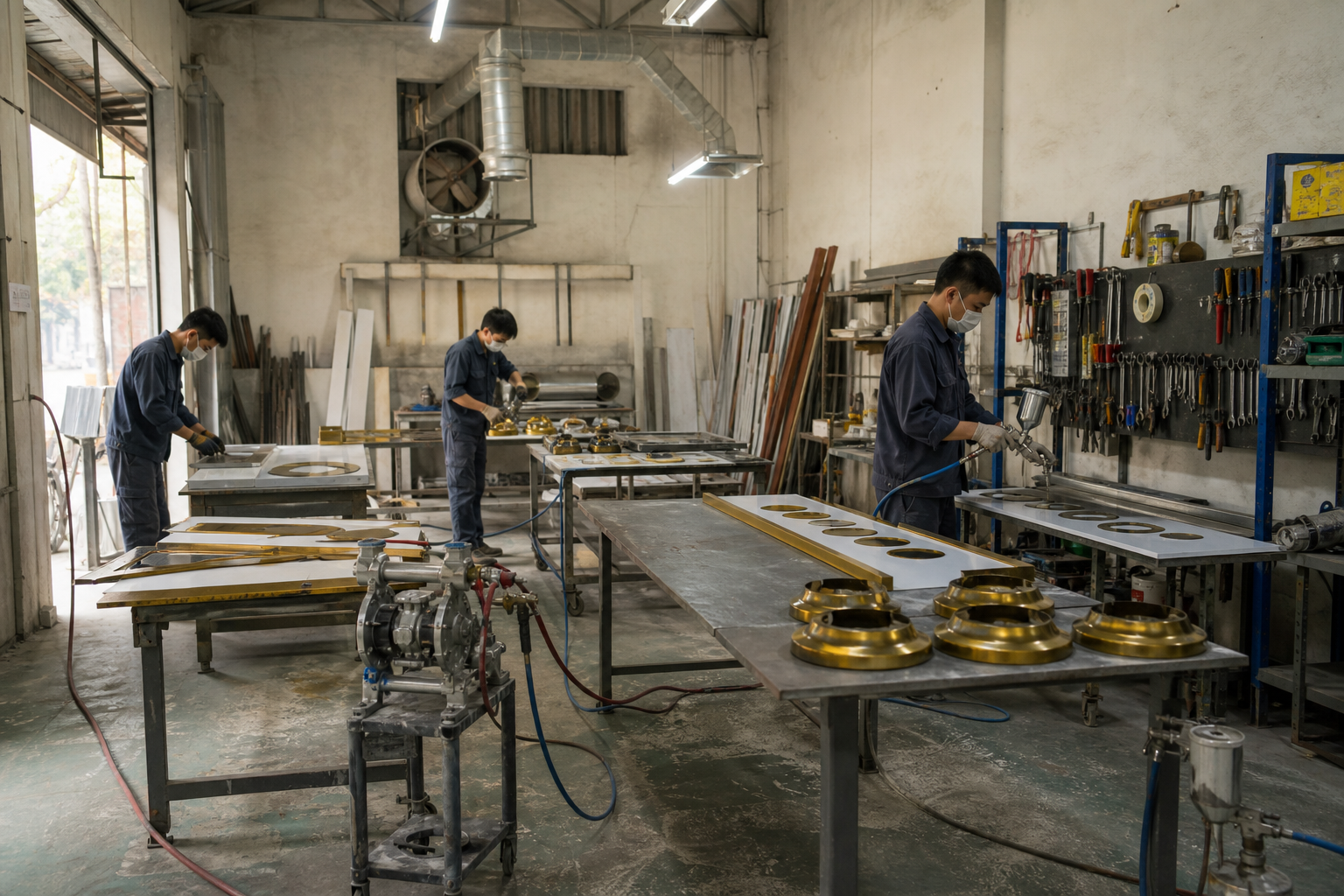 So sánh máy bơm màng phun sơn cho xưởng biển hiệu Hà Nội
