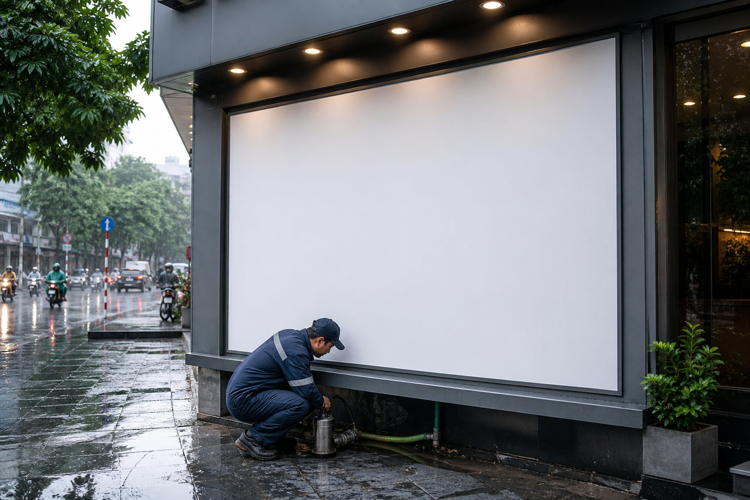 So sánh máy bơm thoát nước cho biển hiệu ngoài trời Hà Nội