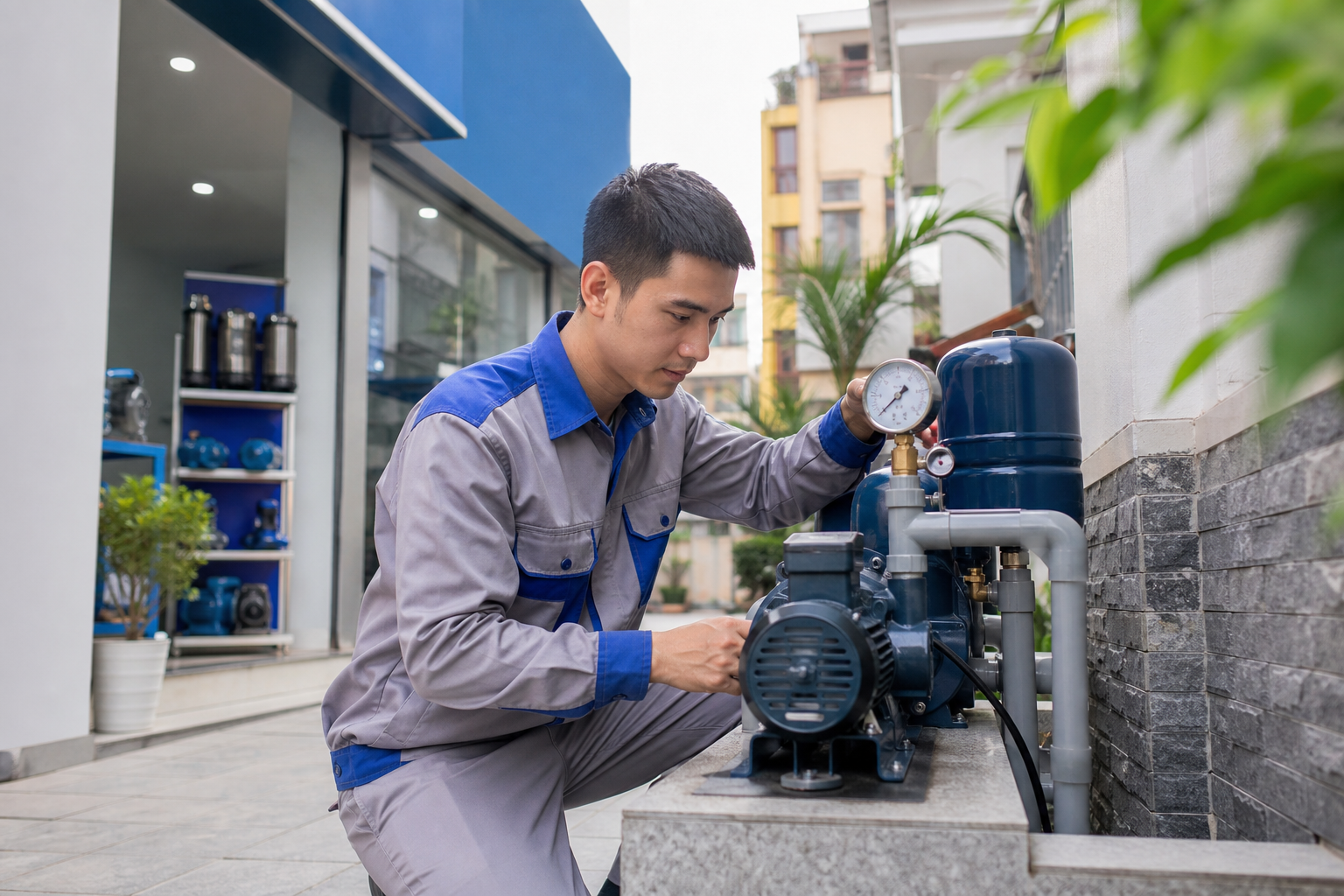 Sửa máy bơm không lên nước tại Hà Nội: cách xử lý đúng