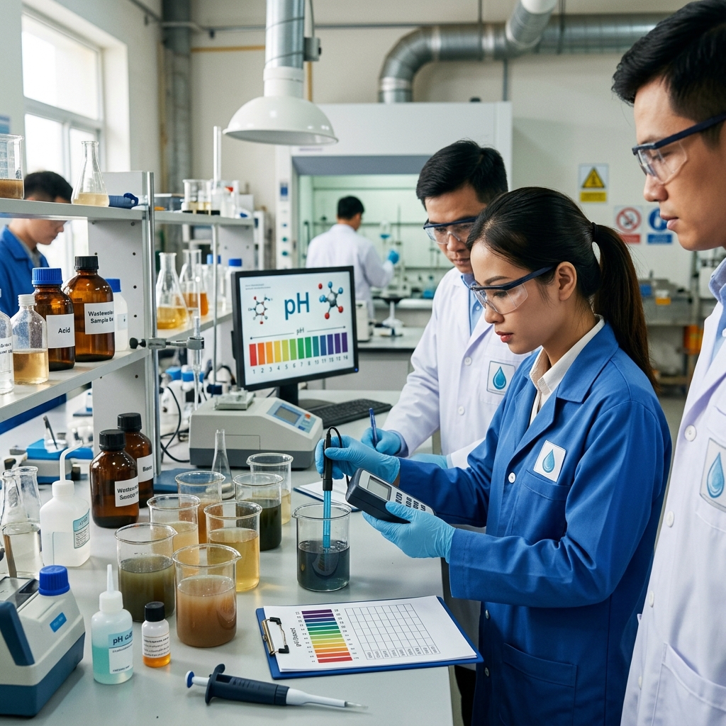 Phân loại nồng độ pH và tính chất hóa học - Máy bơm nước thải - Máy Bơm Nhập Khẩu Chính Hãng