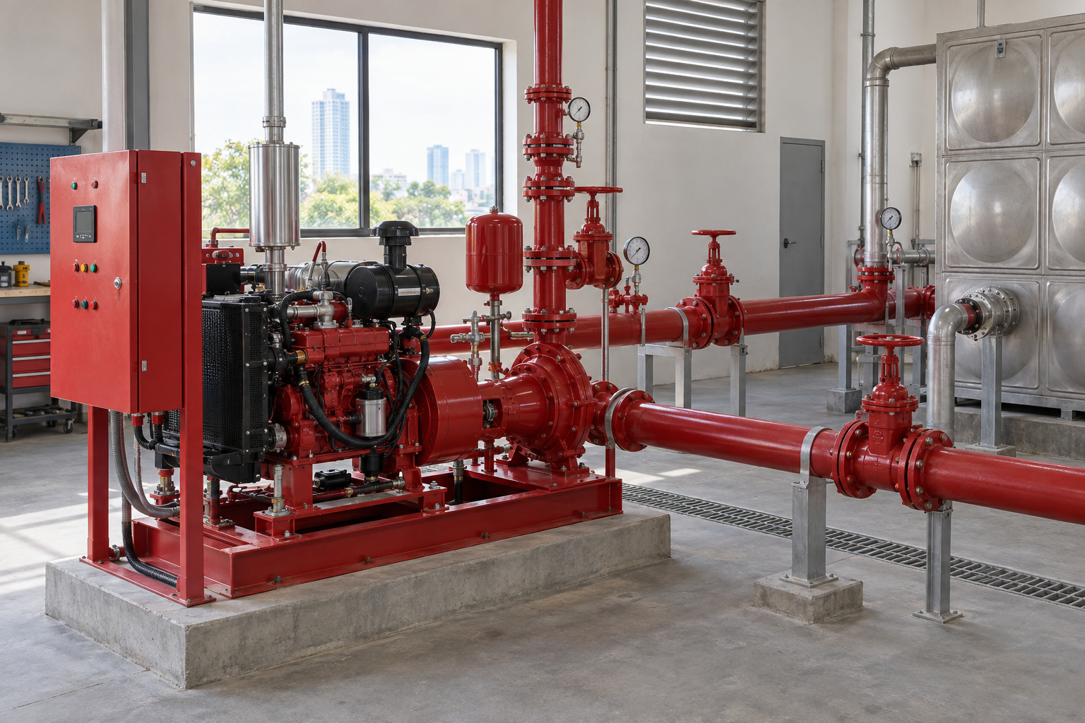 Cách chọn máy bơm PCCC cho nhà xưởng nhỏ ở Hà Nội