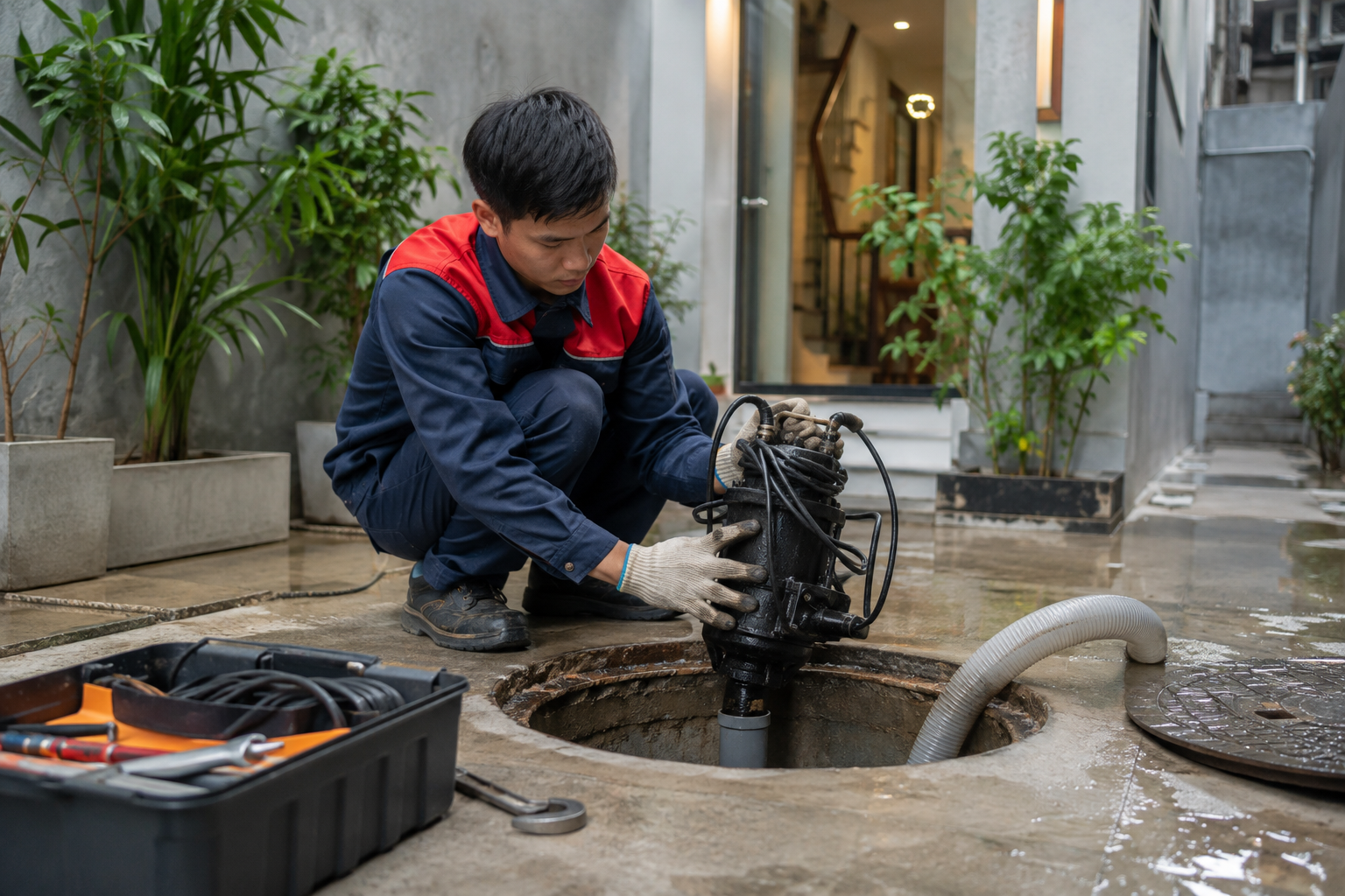 Chọn máy bơm chìm nước thải sinh hoạt cho nhà Hà Nội