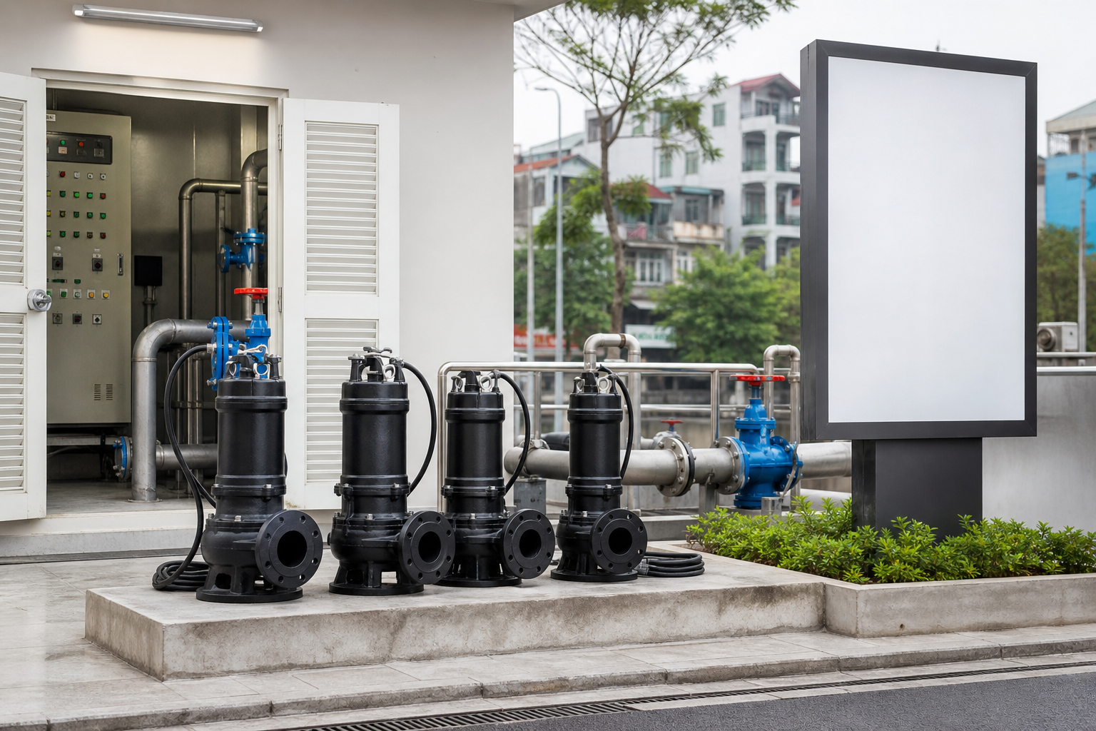 Chọn máy bơm nước thải cho trạm xử lý nhỏ ở Hà Nội