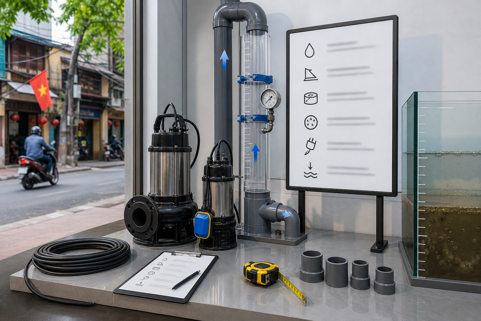 Các thông số cần xác định trước khi chọn bơm - Máy bơm nước thải - Máy Bơm Nhập Khẩu Chính Hãng