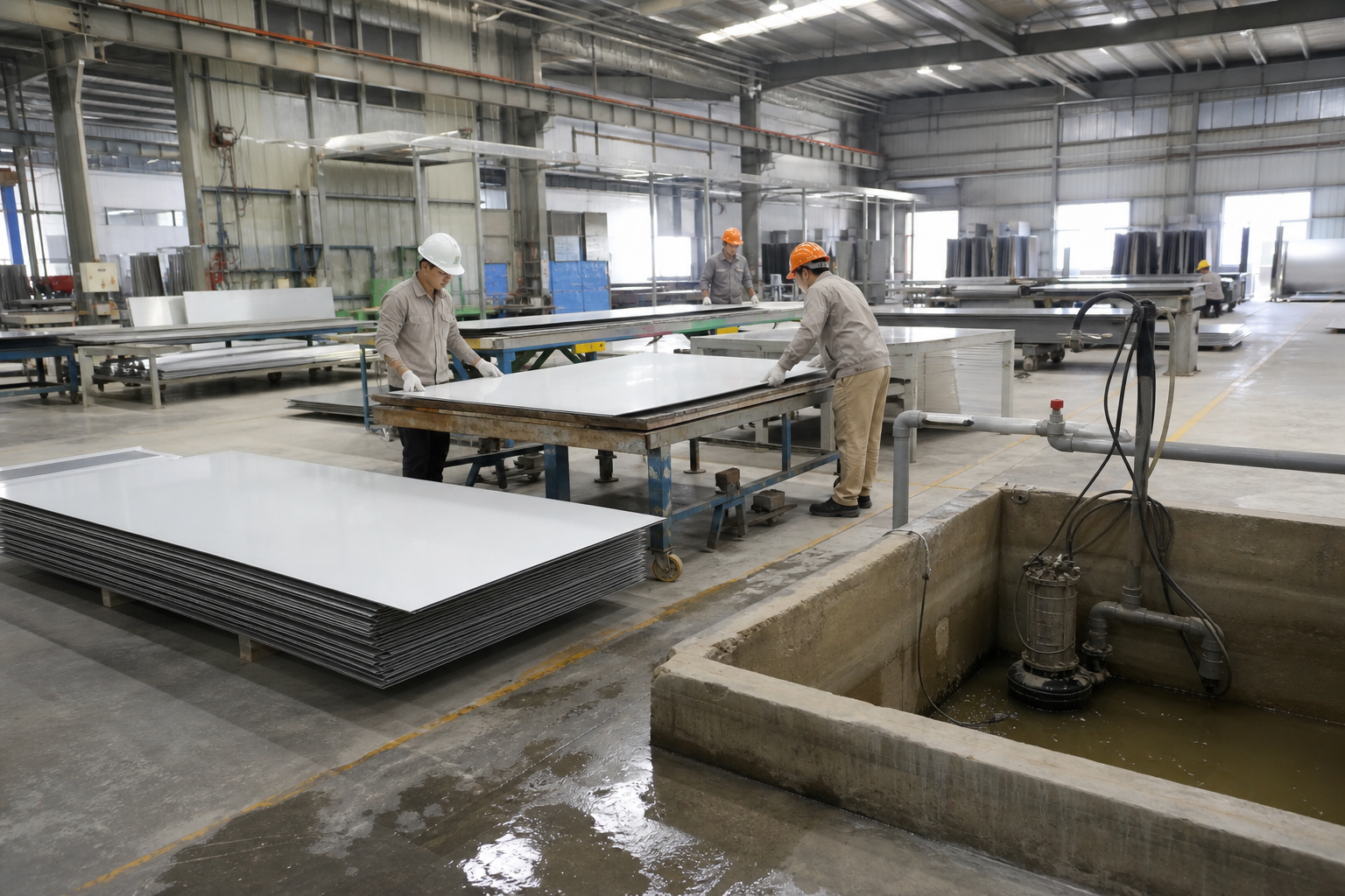 Chọn máy bơm nước thải cho xưởng gia công alu Hà Nội