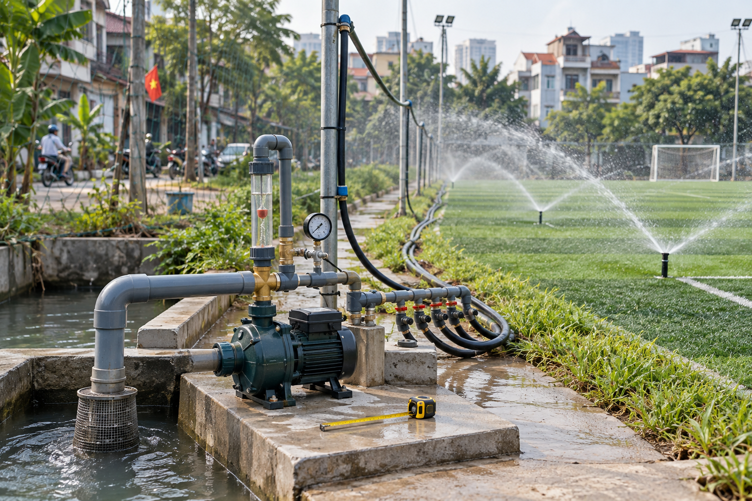 Cách xác định lưu lượng, cột áp và nguồn nước - Máy bơm tưới tiêu - Máy Bơm Nhập Khẩu Chính Hãng